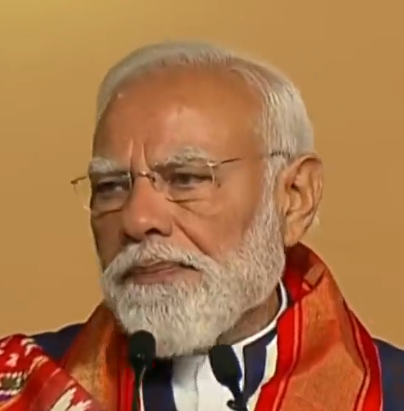Prime Minister Narendra Modi addressing the gathering in Hyderabad, 10 May 2026